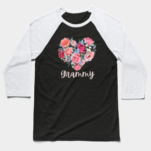 Floral Heart GRAMMY Baseball T-Shirt